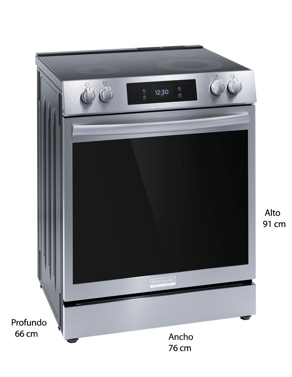 Estufa de piso eléctrica 76 cm GCFE3060BF de 5 quemadores 9