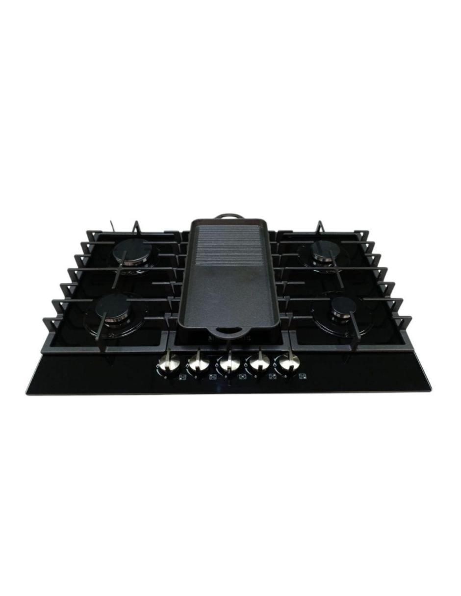 Parrilla a gas lp empotrable Shorbull con comal