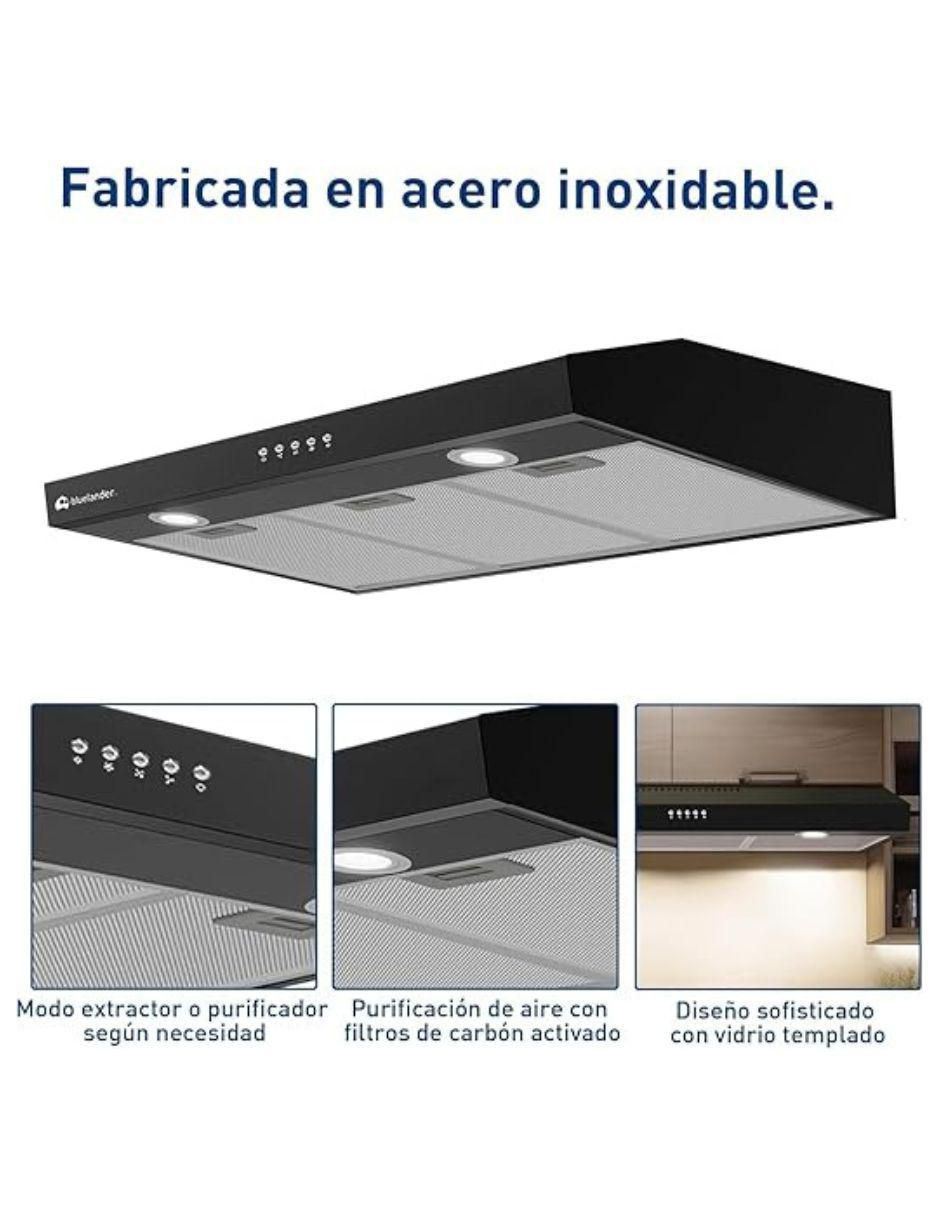 Campana plana Bluelander CBHH-0747 de acero inoxidable