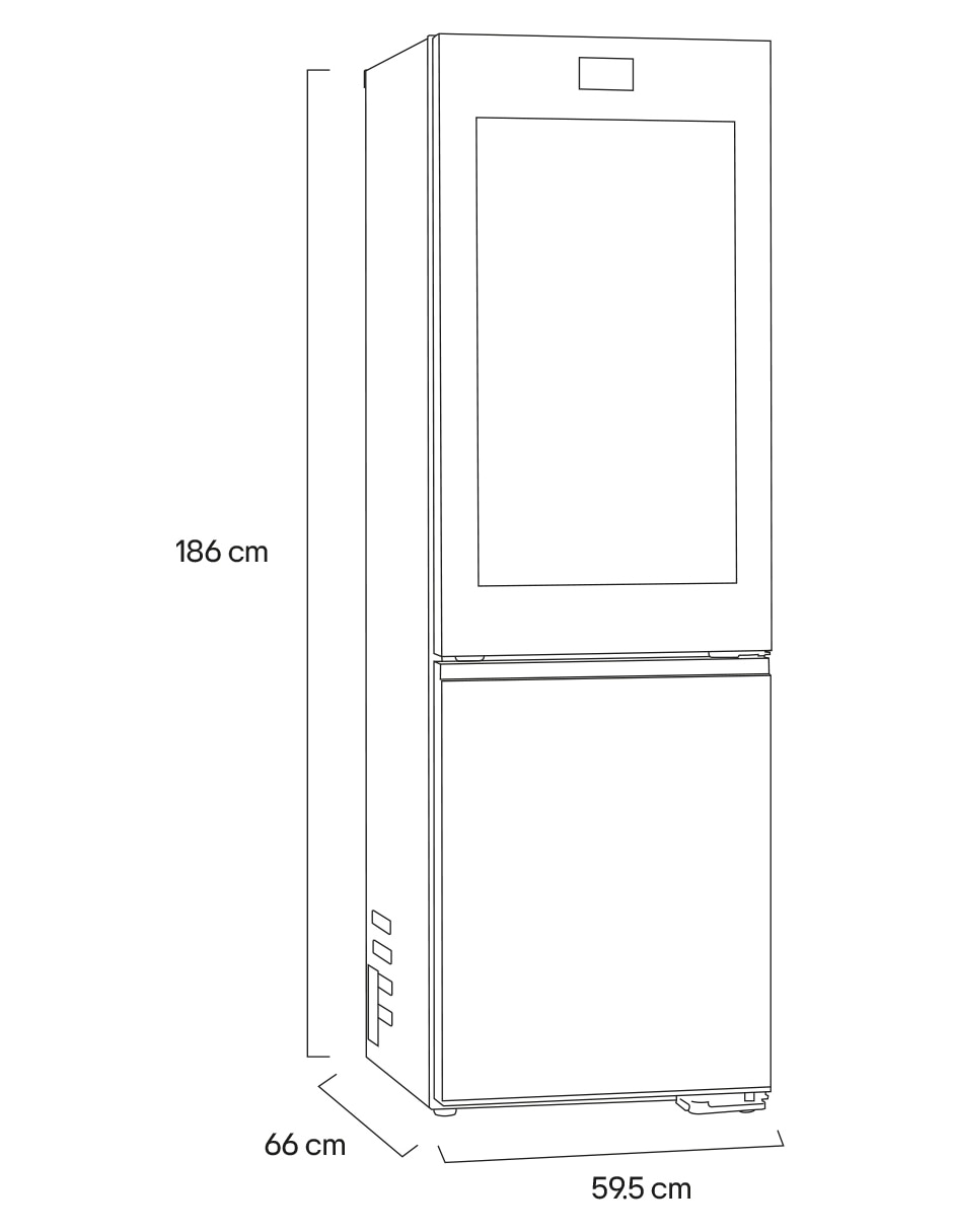 Cajón refrigerante Lg empotrable Gb35bvb