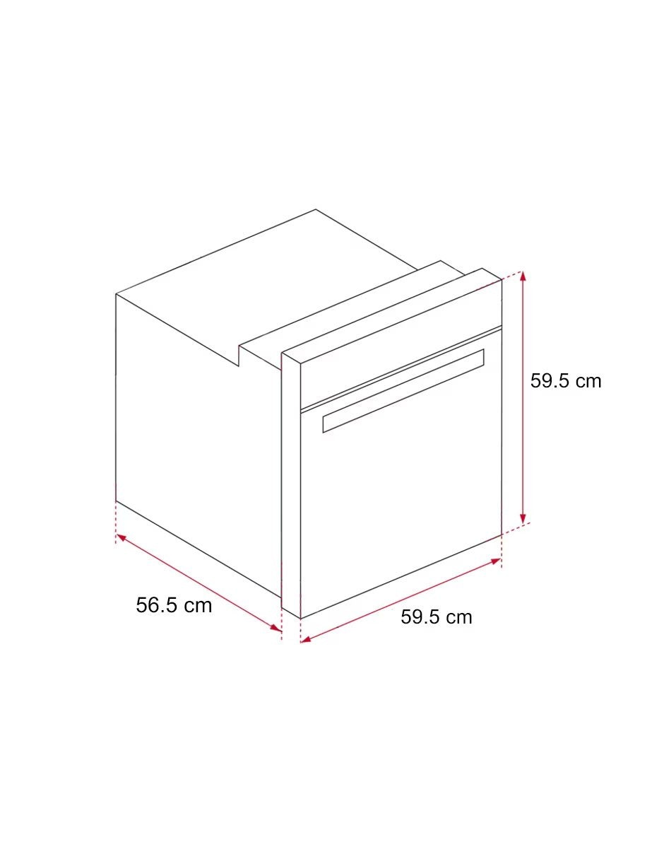 Horno gas natural Neo HSB 7506 G SS capacidad 2.5 pies 11