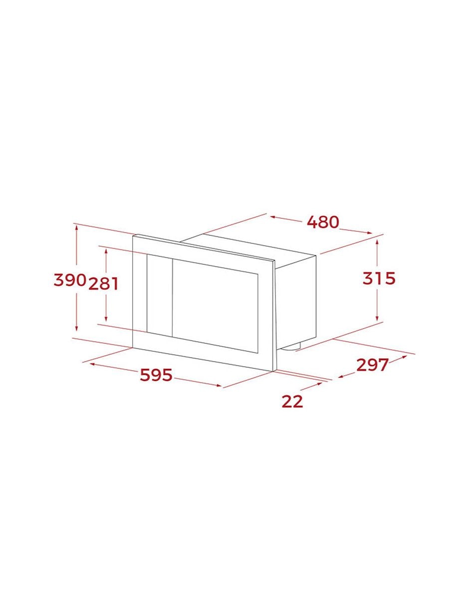 Horno gas natural Neo HSB 7506 G SS capacidad 2.5 pies 12