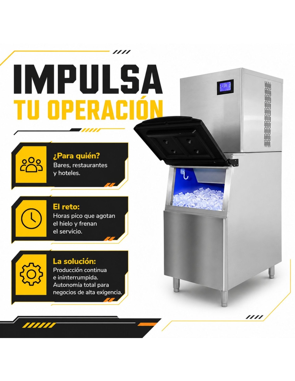 Máquina de hielo mkz-mhielo200kgs 6