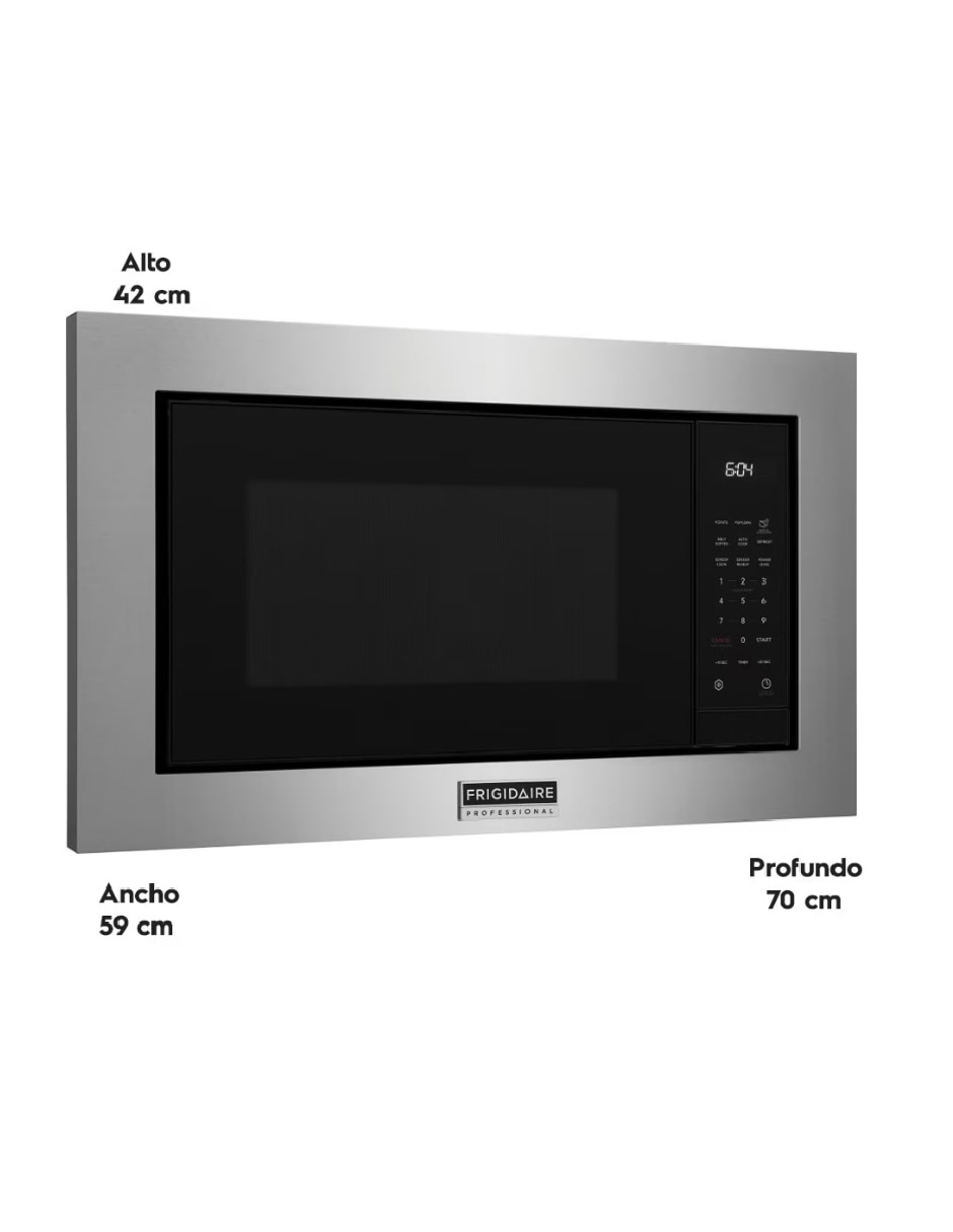 Horno de microondas convencional Frigidaire modelo PMBS3080BF de 2.2 pies cúbicos