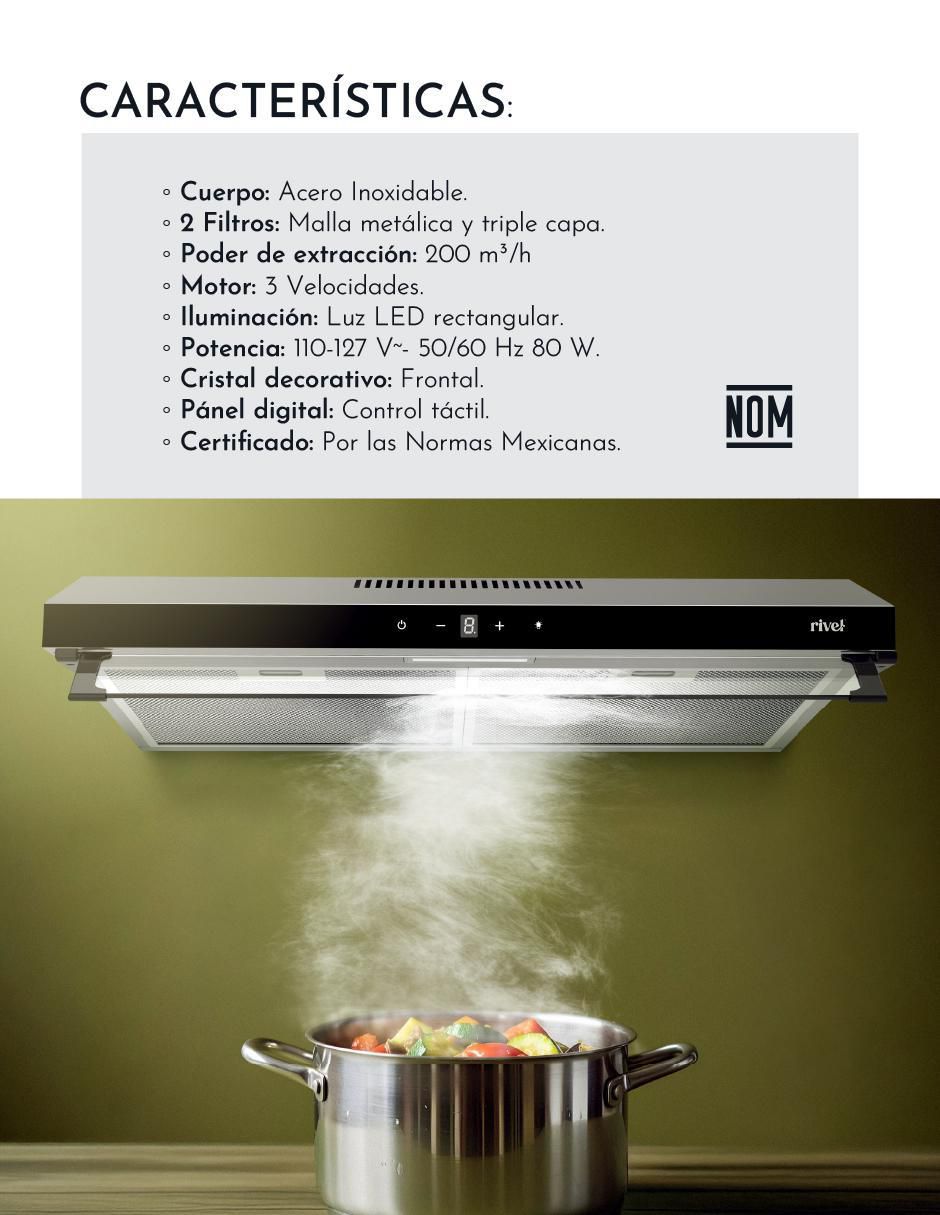 Campana de pared CAMP-IXT75 de acero inoxidable Campana de pared CAMP-IXT75 de acero inoxidable