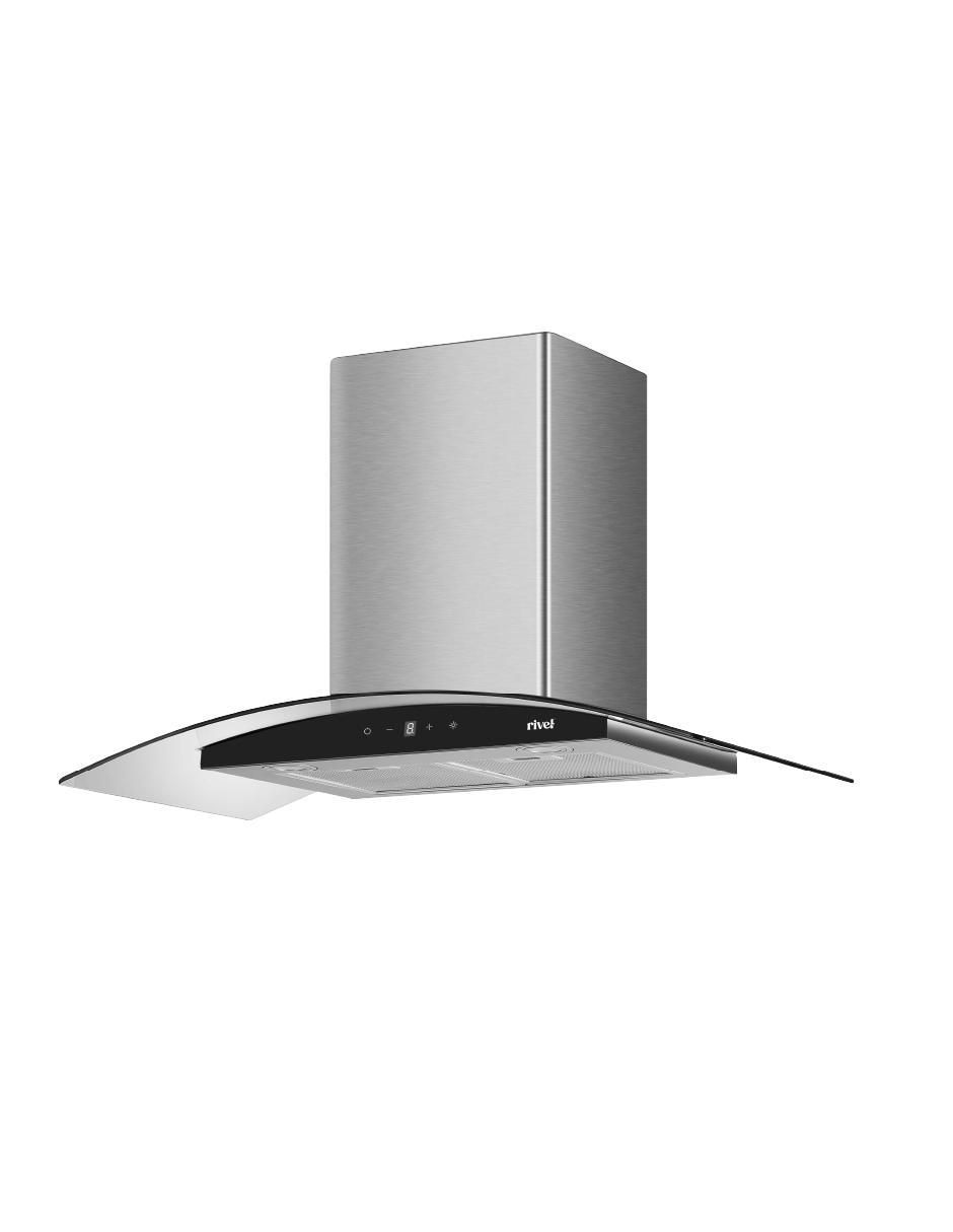 Campana de pared Rivel CAMP-XCT90 de acero inoxidable