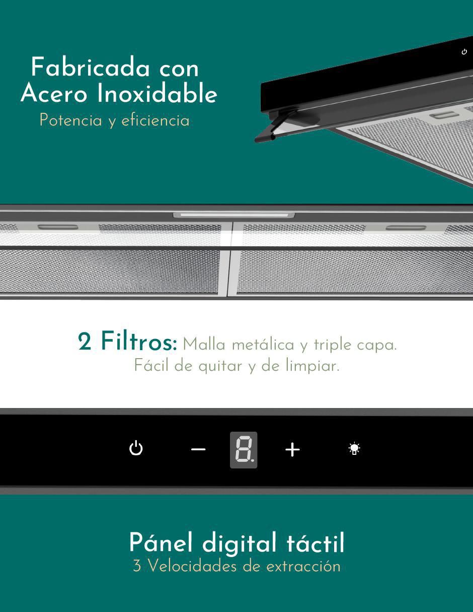 Campana de pared CAMP-NGT75 de acero inoxidable Campana de pared CAMP-NGT75 de acero inoxidable