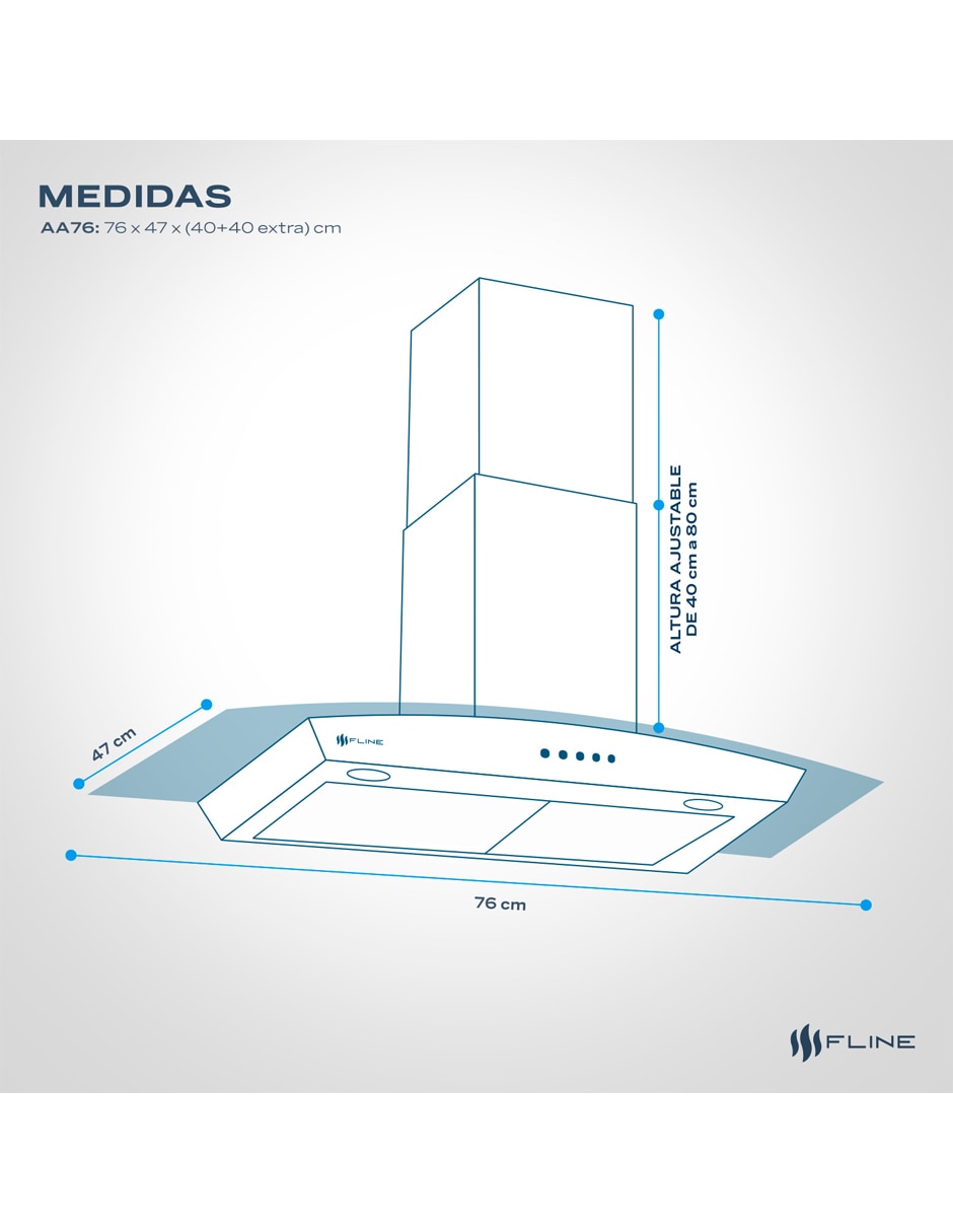 Campana de pared Fline AA76 de vidrio