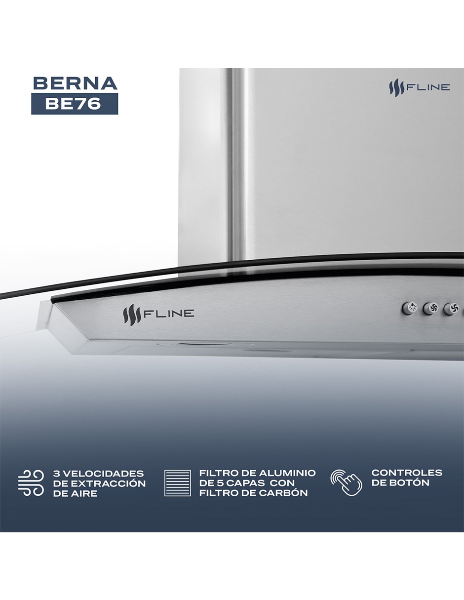 Campana de pared Fline BE76 de acero inoxidable