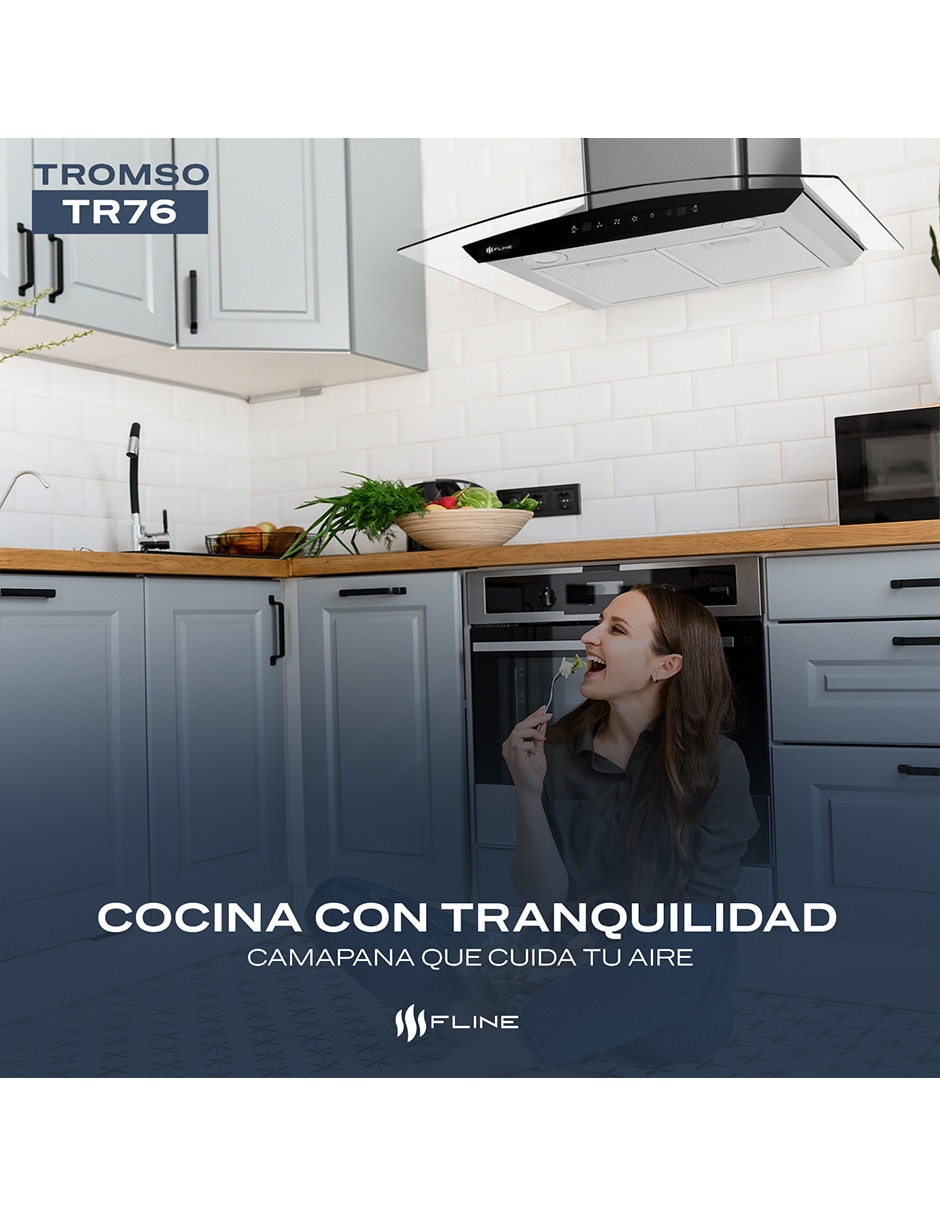 Campana de pared Fline TR76 de acero inoxidable