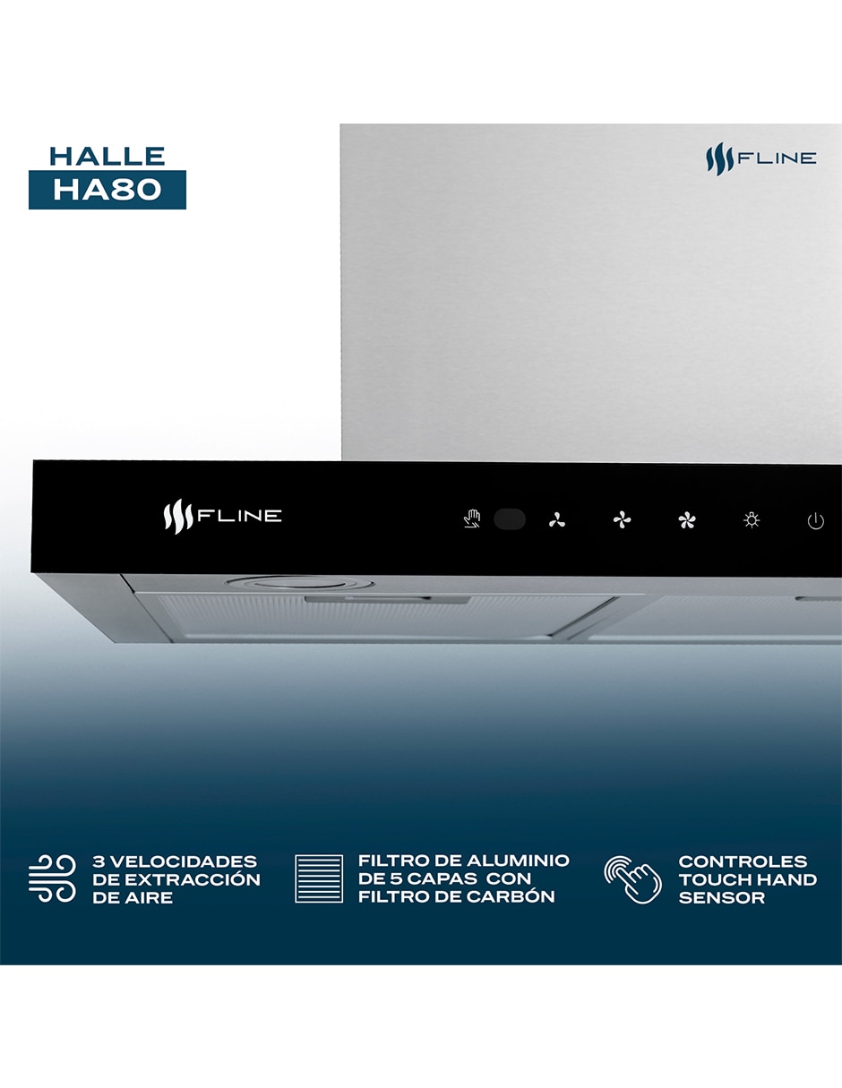 Campana de pared HA80 de acero inoxidable 3