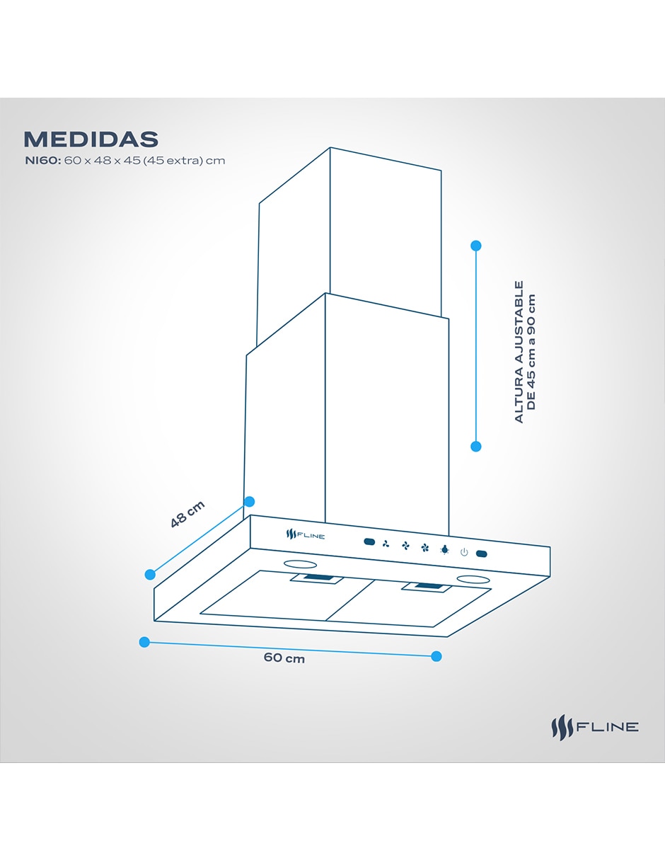 Campana de pared Fline NI60 de acero
