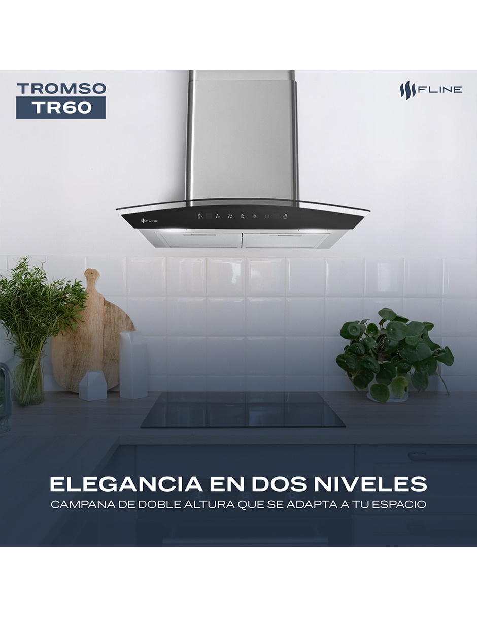 Campana de pared Fline TR60 de acero inoxidable