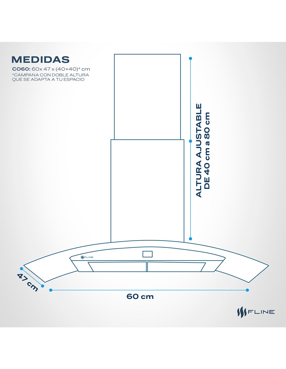 Campana de pared Fline CO60 de acero