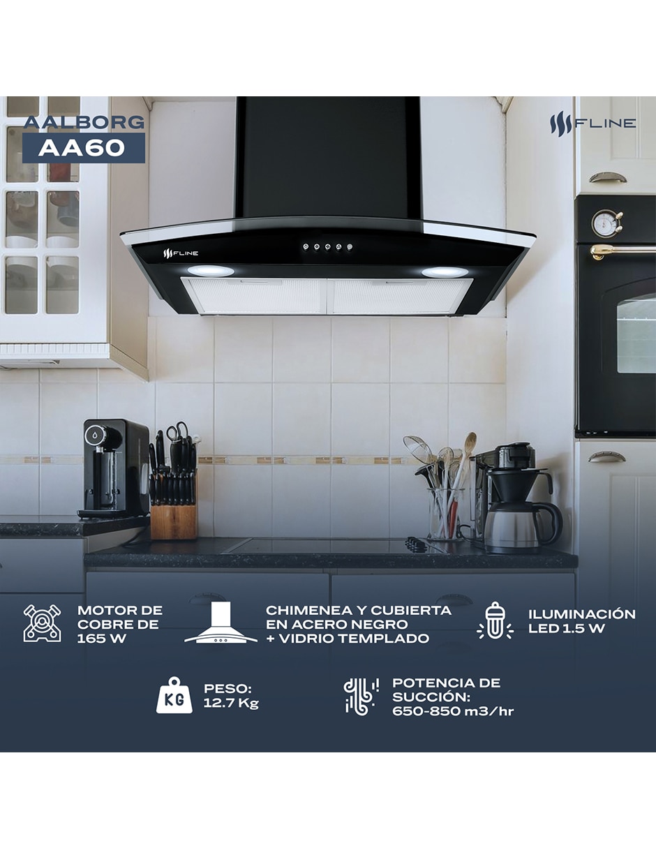 Campana de pared Fline AA60 de acero inoxidable
