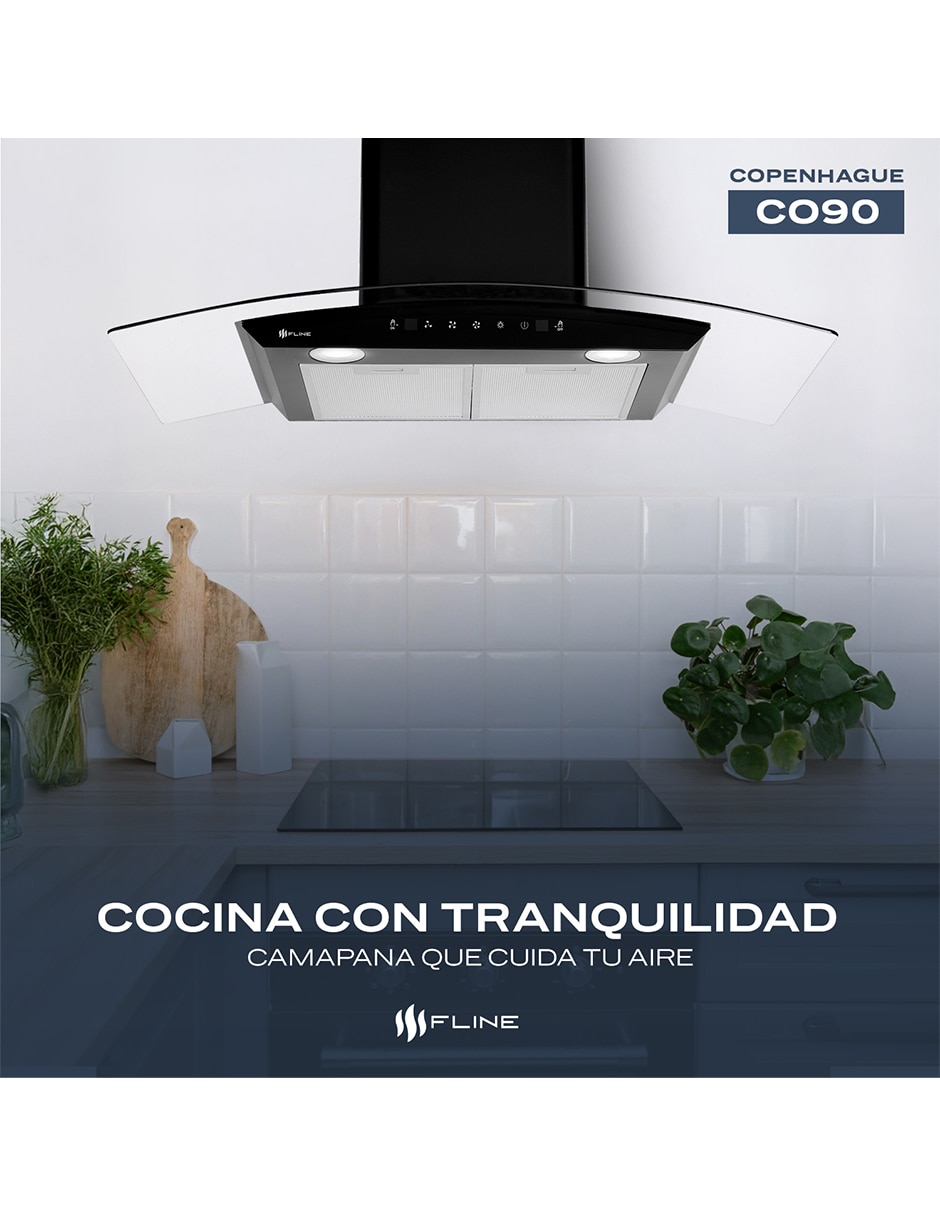 Campana de pared Fline CO90 de vidrio