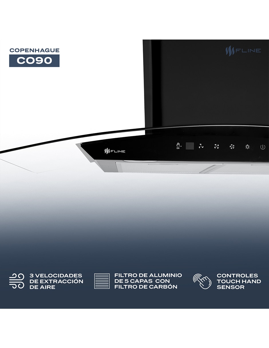 Campana de pared CO90 de vidrio 4