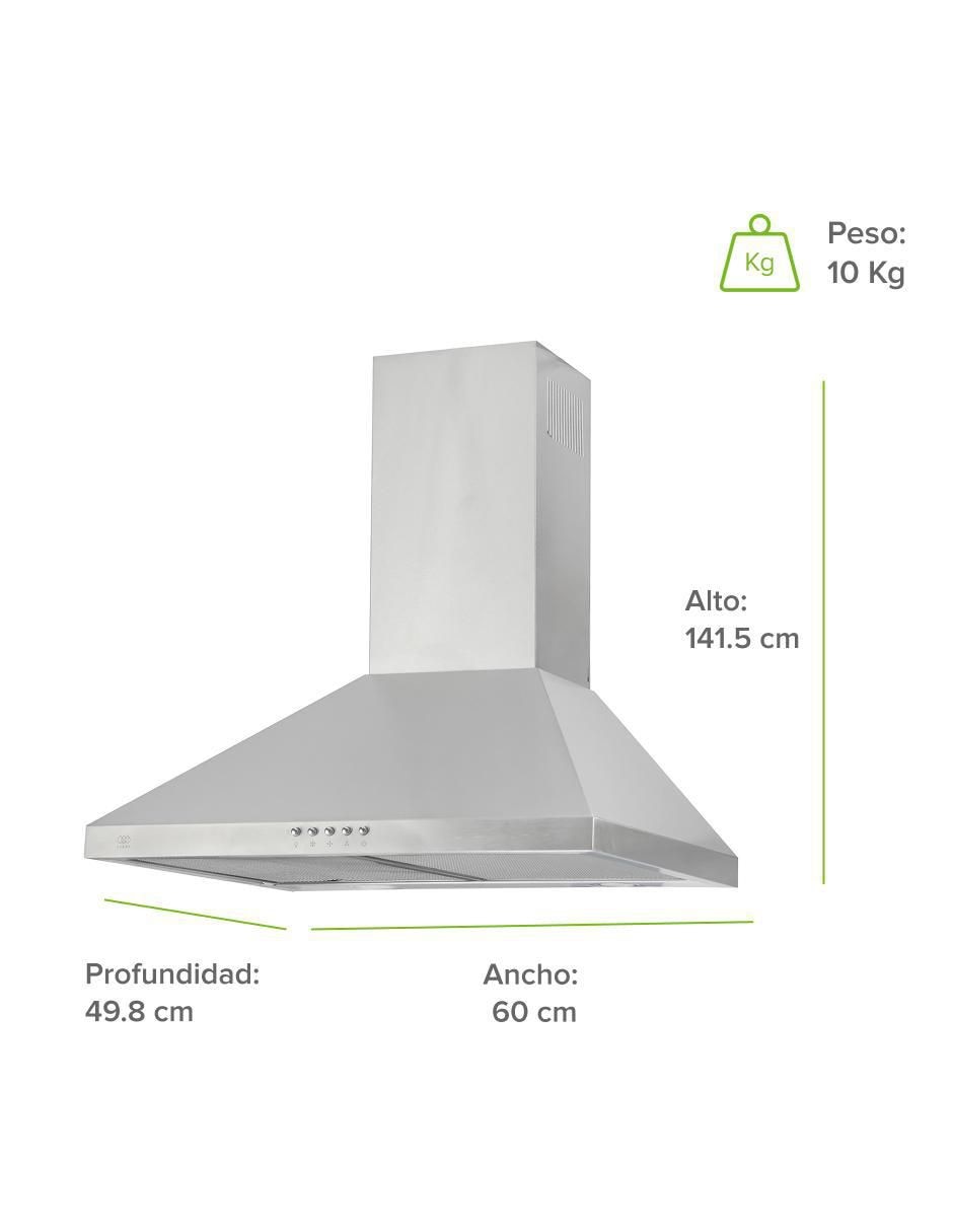 Campana de pared Avera CEP60 de acero inoxidable