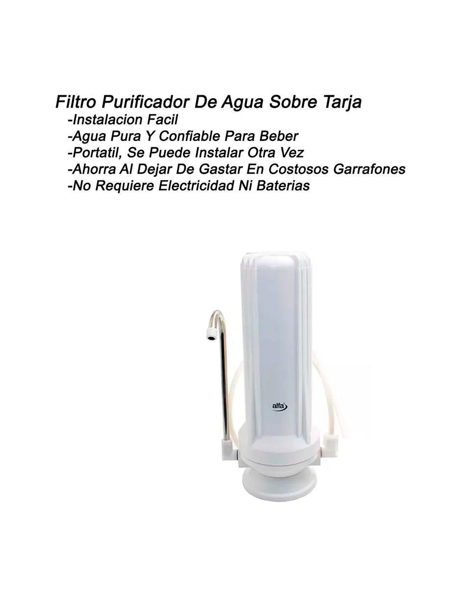 Filtro de agua Alfa XK-FIL-02