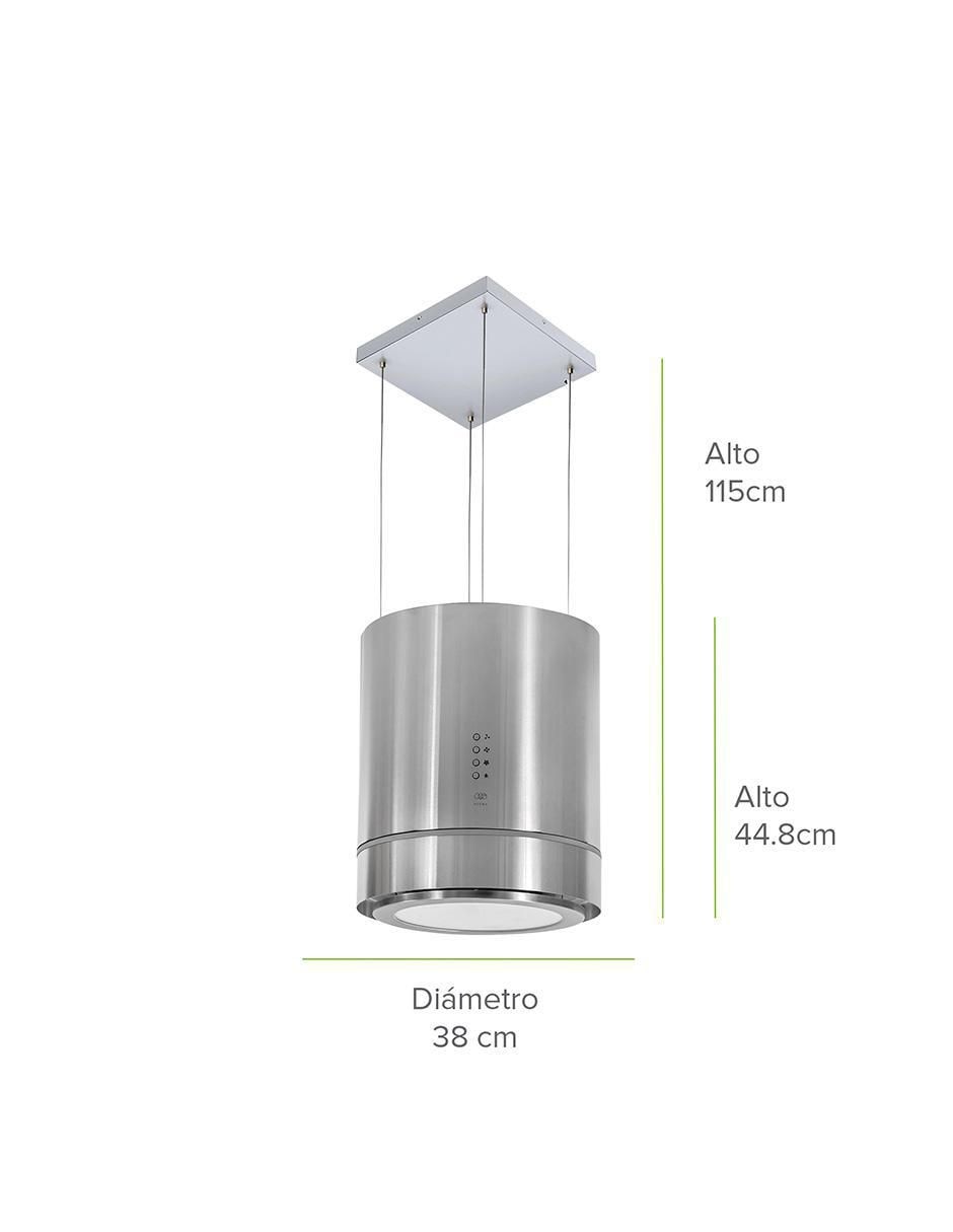 Campana de isla Avera cis38c de acero inoxidable