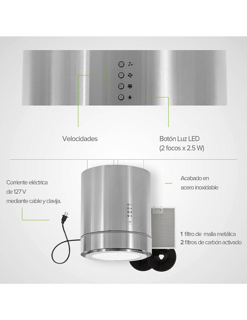 Campana de isla Avera cis38c de acero inoxidable