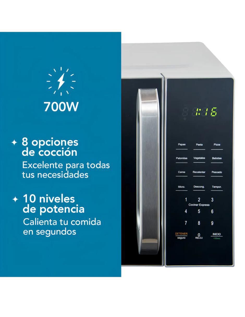 Horno de microondas convencional de 0.7 pies 3