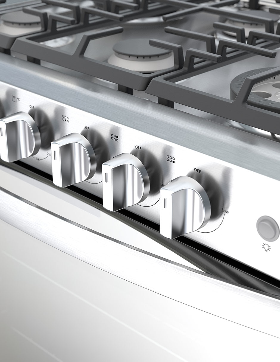 Combo estufa empotrable a gas lp 76.2 cm CWER5000S-HH de 6 quemadores + campana 4