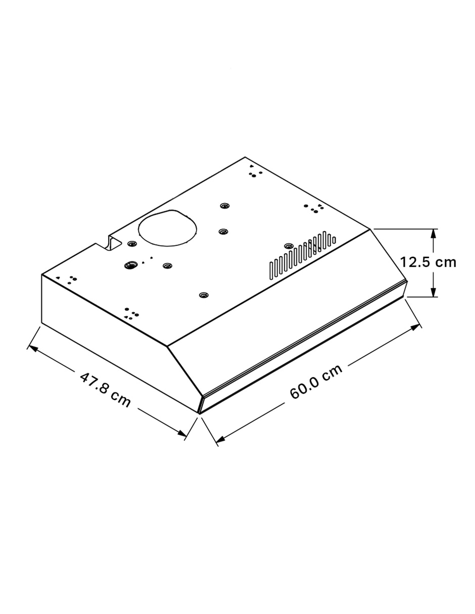 Campana de pared WH6010SS de acero inoxidable 6