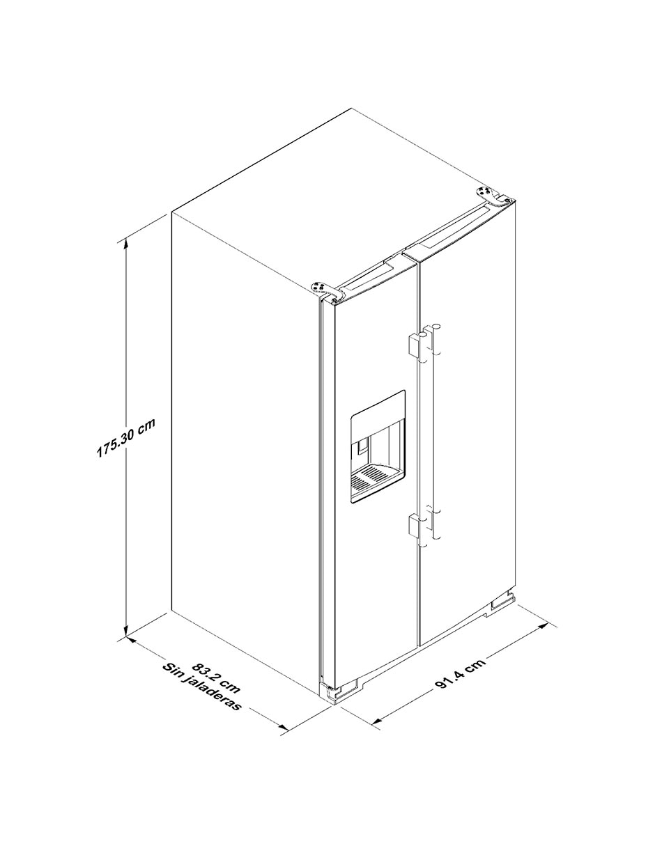 Refrigerador dúplex Maytag 28 pies cúbicos y fábrica de hielos LMRSF6636Z