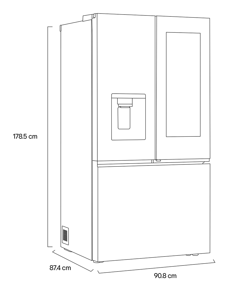 Refrigerador french door 31 pies cúbicos tecnología inverter y automática GM89SXP 10