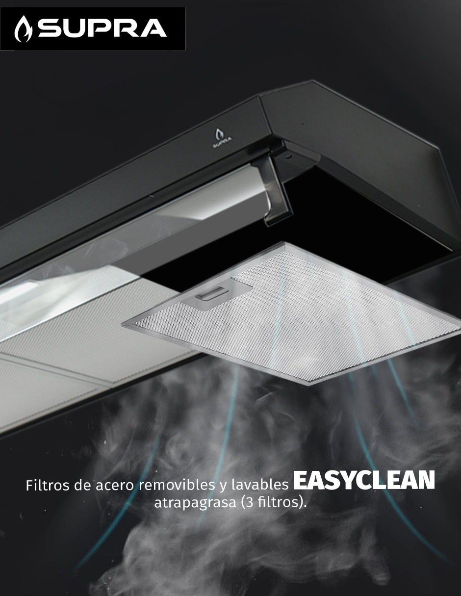 Campana de pared Supra NUBE N-80 de acero