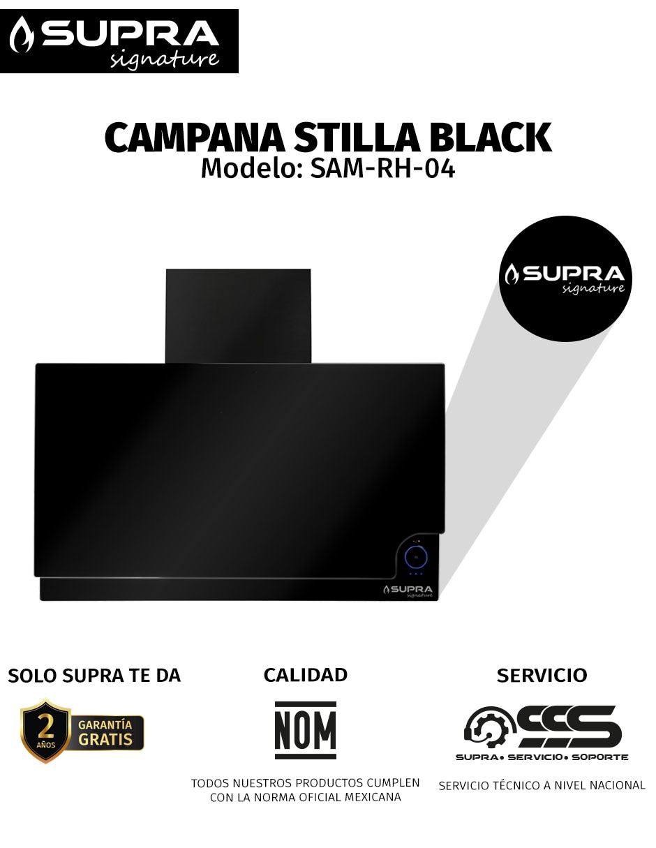 Combo parrilla a gas Lp empotrable Supra Signature