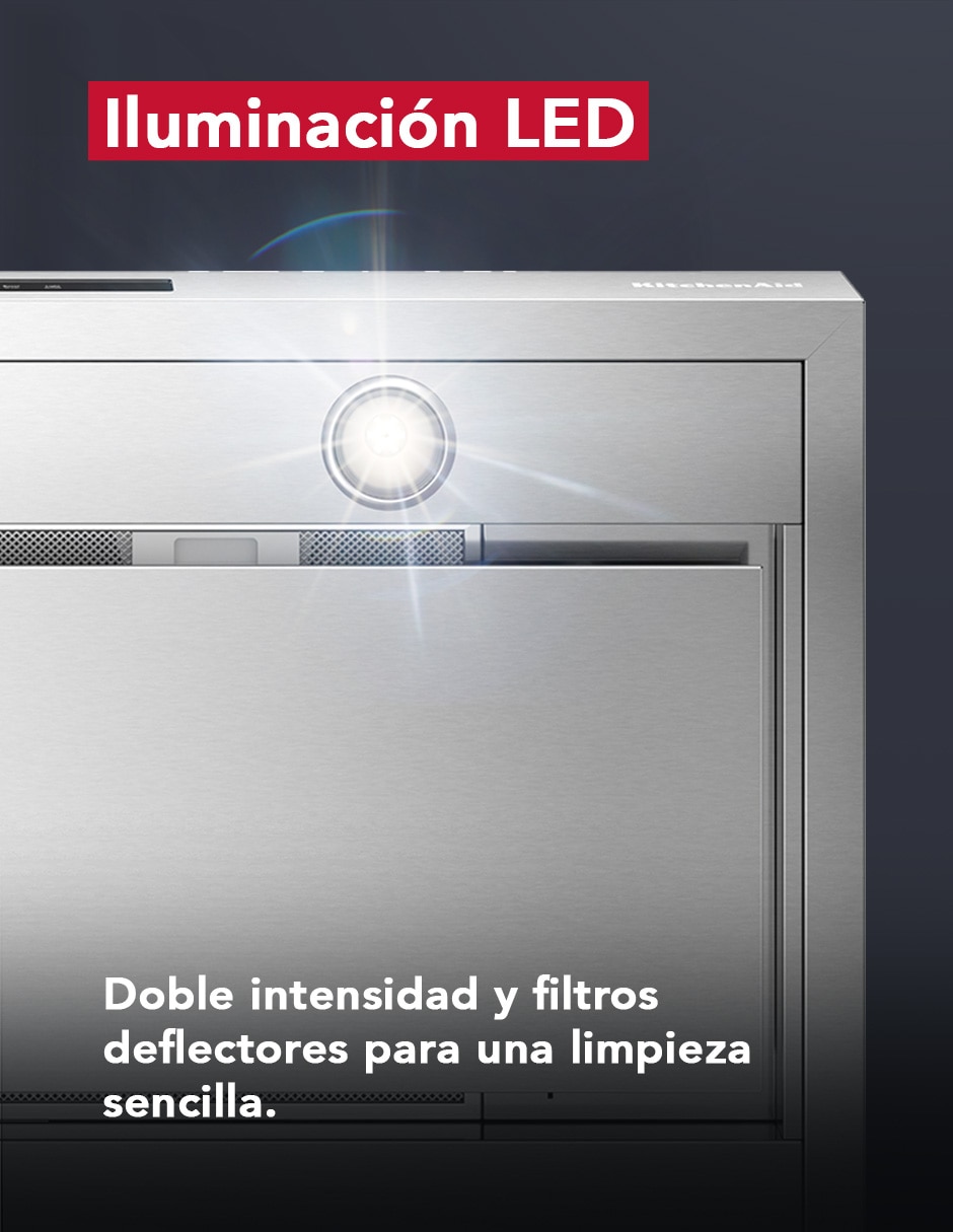 Campana de pared Kitchenaid KVWC736SSS de acero inoxidable