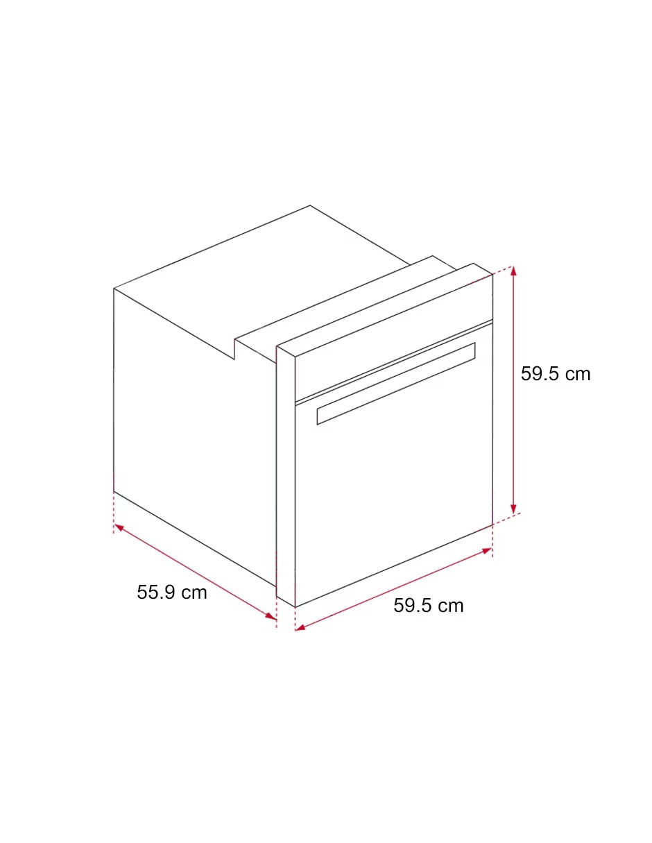 Horno eléctrico teka empotre hbb6050ss 2.5 pies