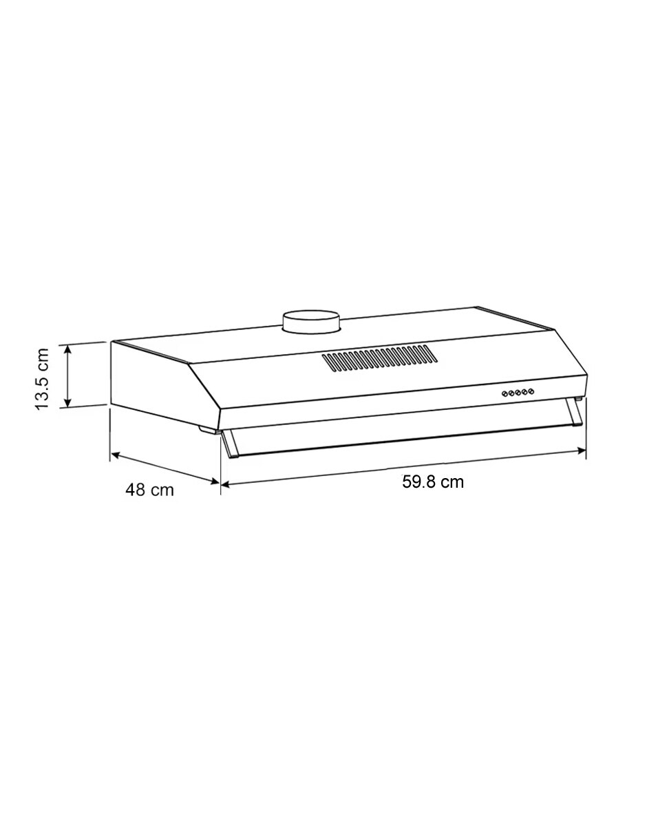 Campana plana Teka CPX64220KCLBLACK de acero