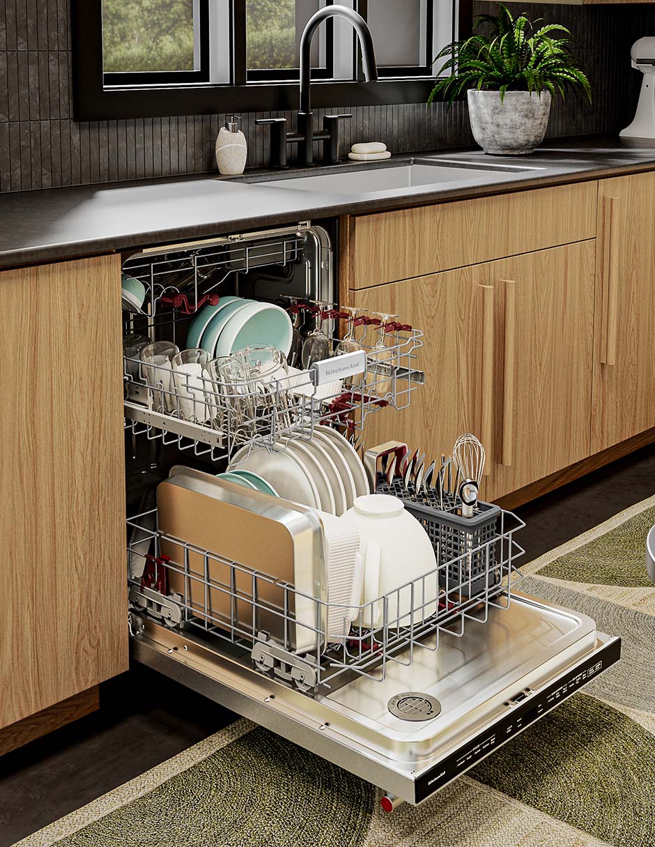 Lavavajillas de empotre Kitchenaid 15 servicios KDTS324SPS