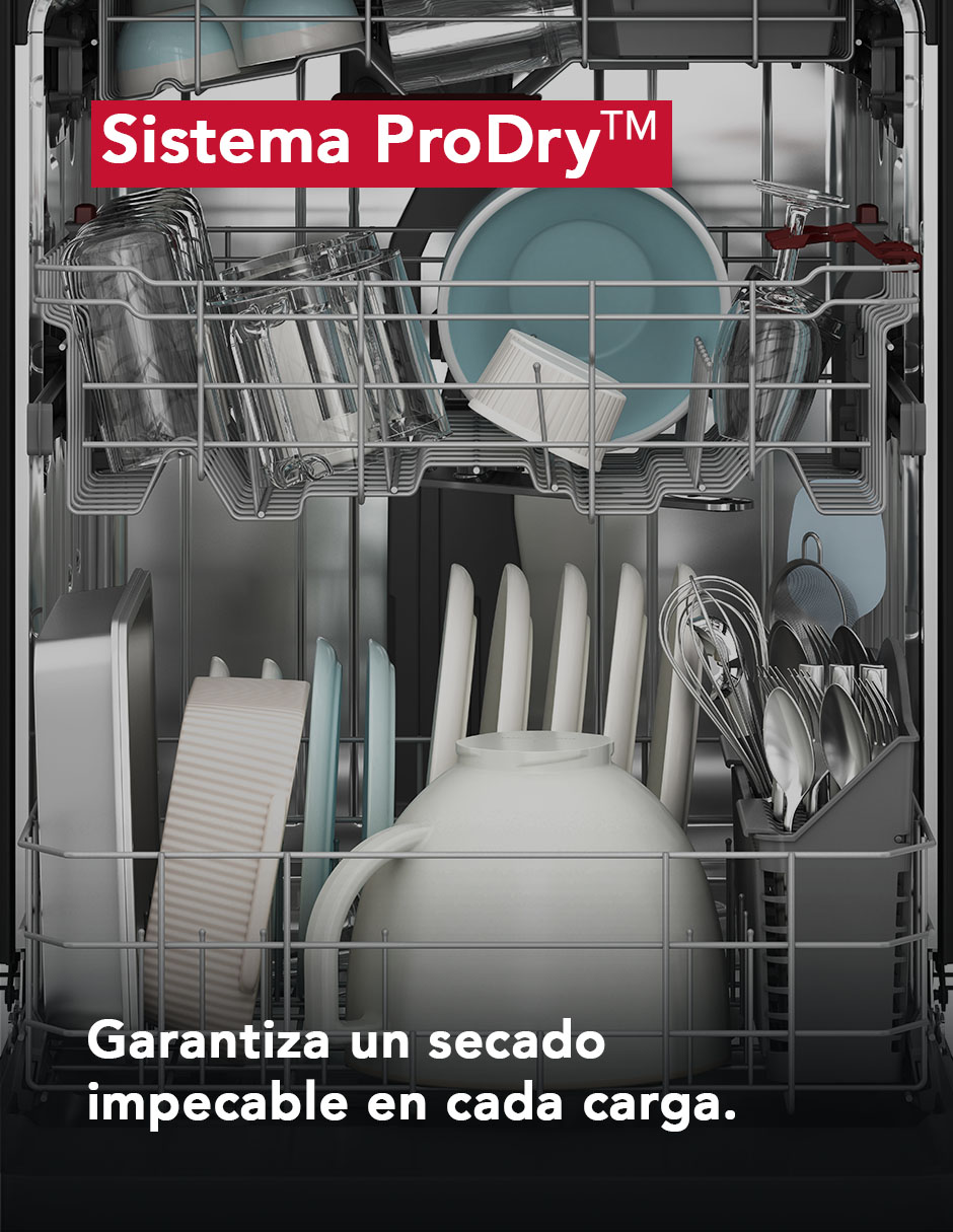 Lavavajillas de empotre Kitchenaid 15 servicios KDTS324SPS