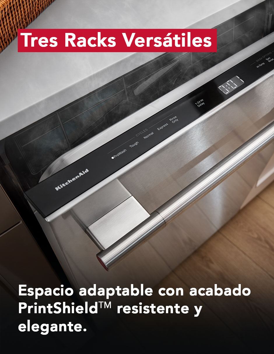 Lavavajillas de empotre Kitchenaid 15 servicios KDTS324SPS