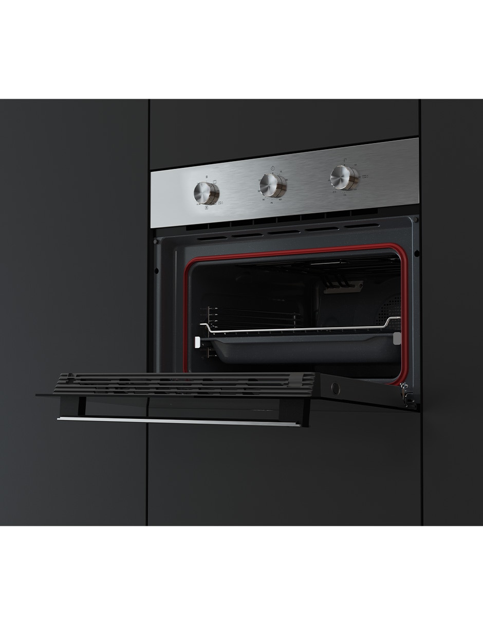 Horno a gas lp empotre hsf8240gss capacidad 2.6 pies 6