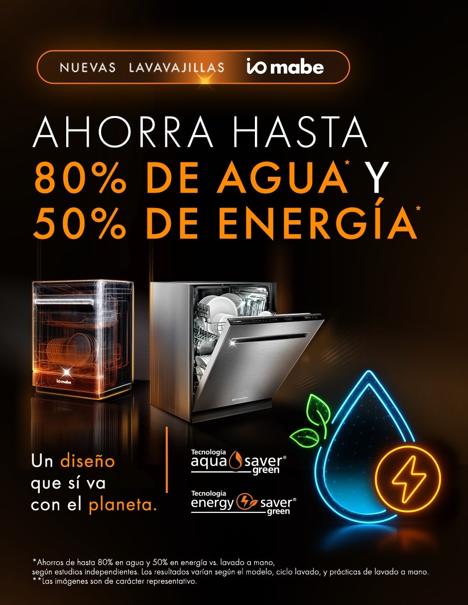 Lavavajillas de empotre io mabe 15 servicios dio1501thfs