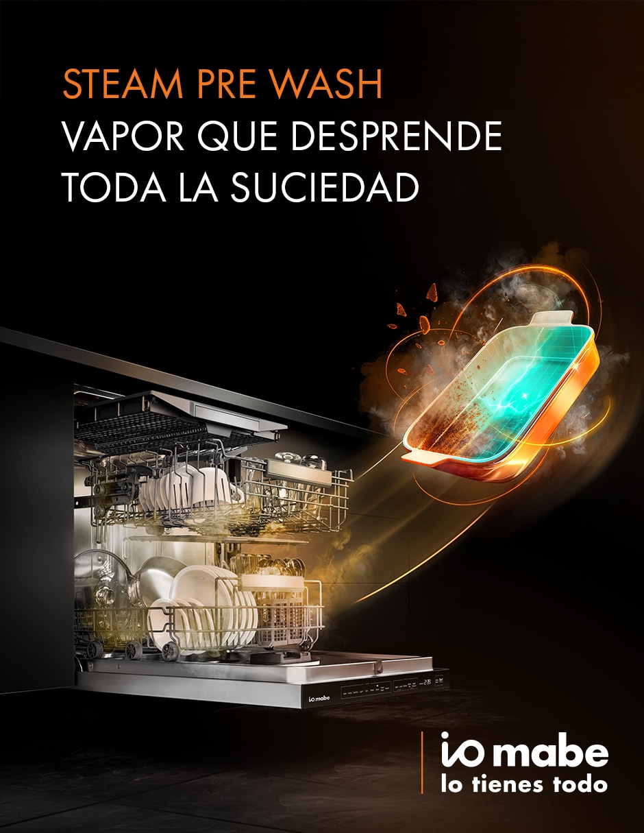 Lavavajillas de empotre io mabe 15 servicios dio1501thfs