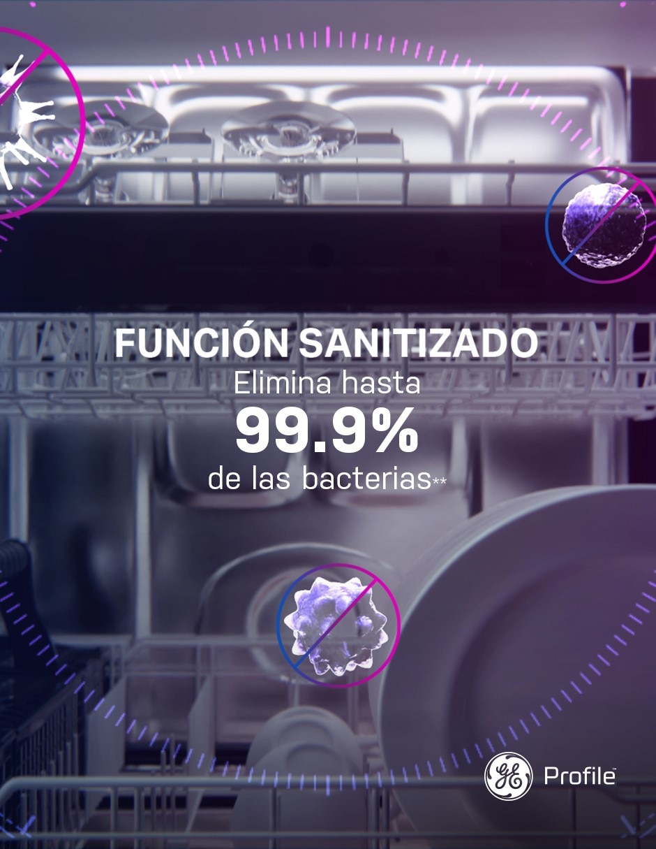 Lavavajillas de empotre ge profile 16 servicios pbt865smwds