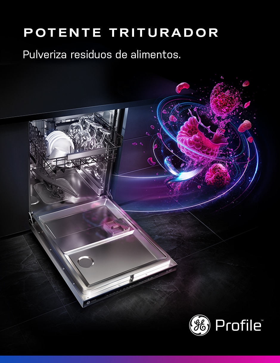Lavavajillas de empotre ge profile 16 servicios pbt865smwds
