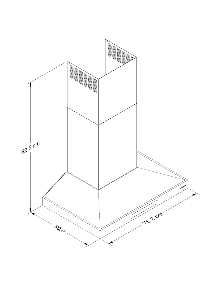 Campana de pared de acero inoxidable