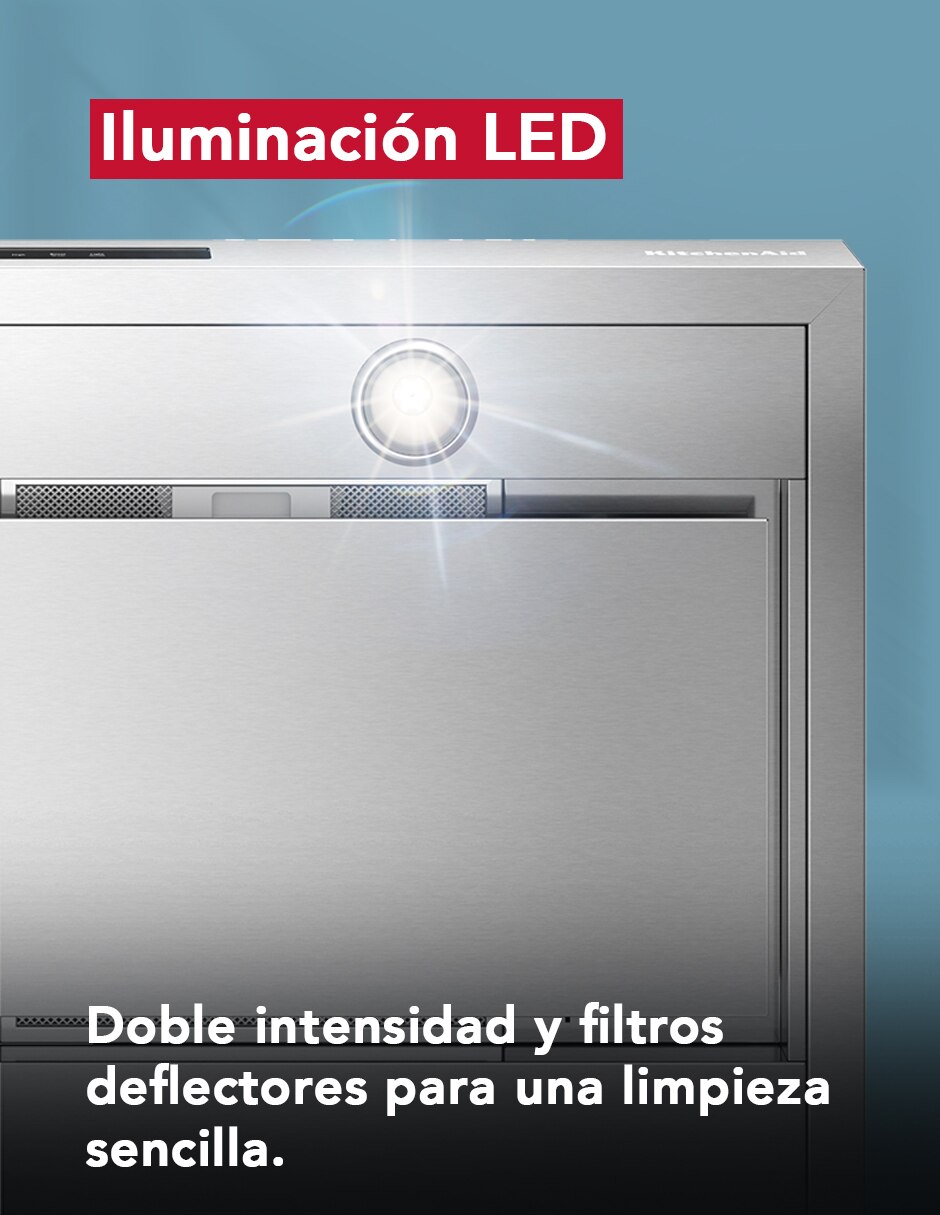 Campana Kitchenaid KVWC730SSS de acero inoxidable