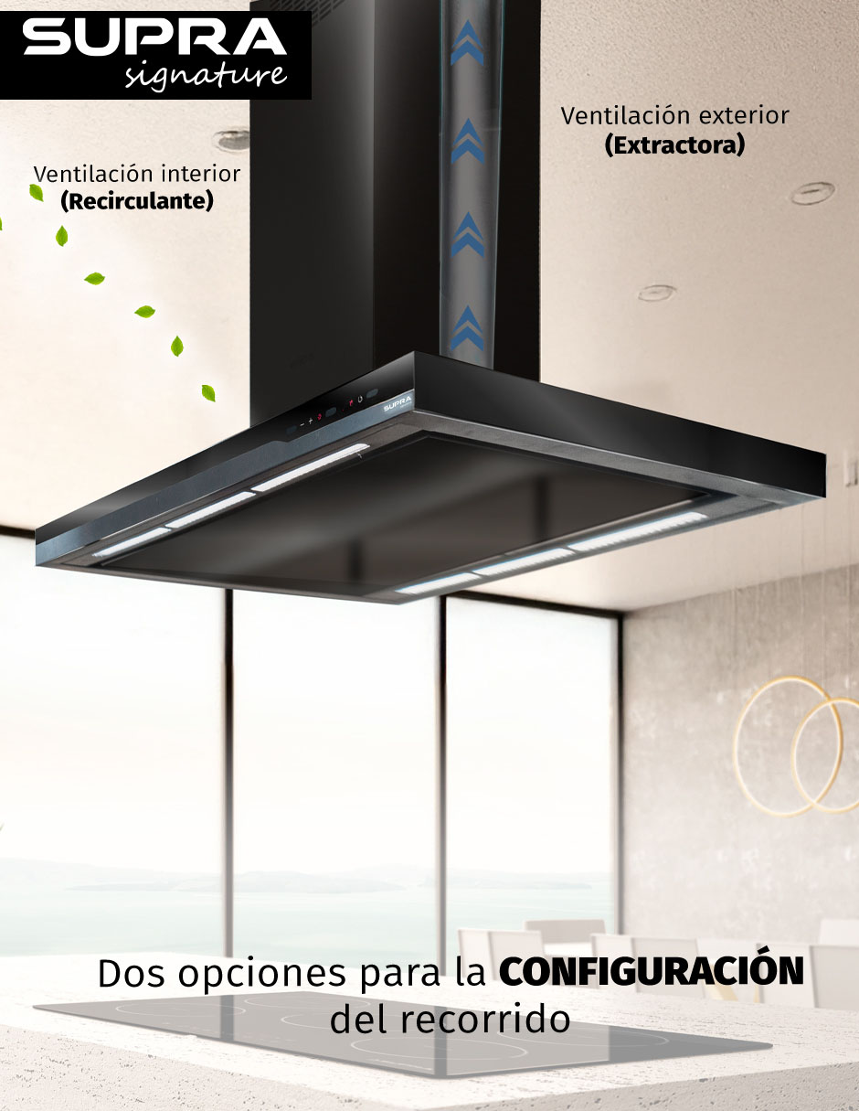 Campana de pared Montebello 90 de acero 2