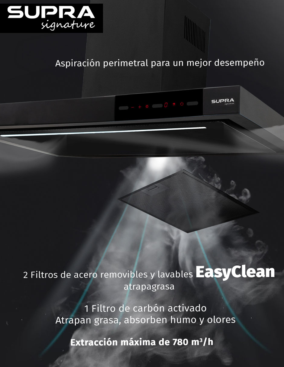 Campana de pared Alenia 90 de acero 2
