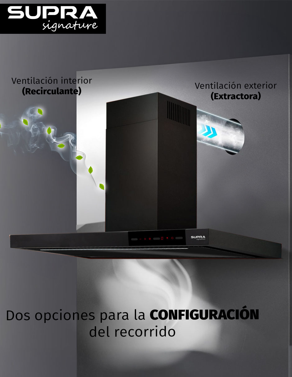 Campana de pared Alenia 90 de acero 9