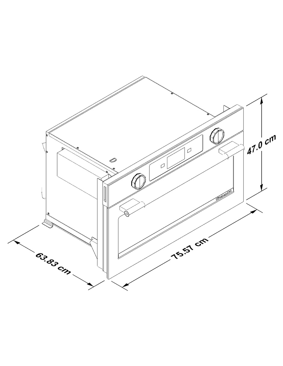 Horno de microondas de convección modelo KMBS730SJP de 1.4 pies 7
