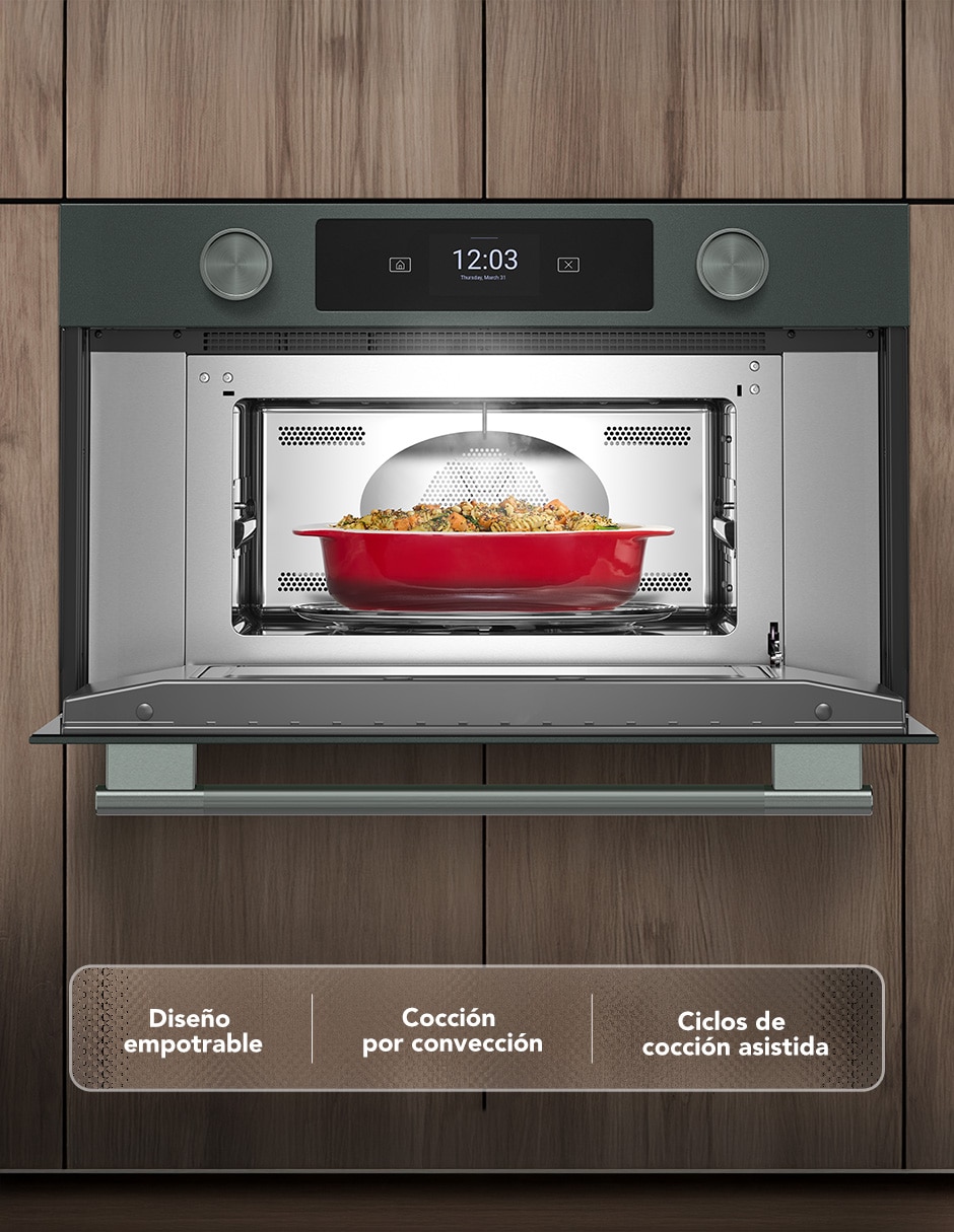 Horno de microondas de convección modelo KMBS730SJP de 1.4 pies